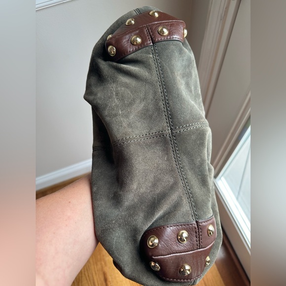 Micheal Kors Olive Green Suede Purse/ handbag - Picture 7 of 7